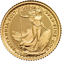 1/10 Unze Gold Britannia 2017