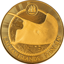 1/10 Unze Gold Cayman Islands Stachelrochen 2025 (Auflage: 1.000)