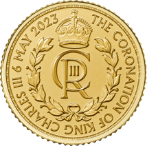 1/10 Unze Gold Charles III. königliches Monogramm Krönung 2023 (Auflage: 53.000)
