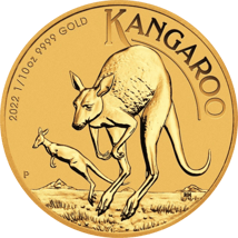 1/10 Unze Gold Känguru Nugget 2022