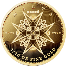 1/10 Unze Gold Malta 10 Euro Malteserkreuz 2024