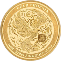1/10 Unze Gold Niue Phönix 2024 (Auflage: 10.000)
