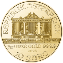 1/10 Unze Gold Wiener Philharmoniker 2026