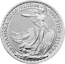 1/10 Unze Silber Britannia 2026