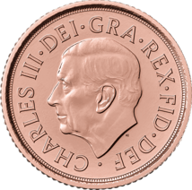 1/2 Pfund Gold Sovereign Charles III. 2022