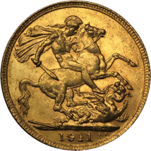 1/2 Pfund Gold Sovereign Diverse Jahre