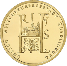 1/2 Unze Gold 100 Euro 2003 Unesco Quedlinburg