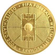 1/2 Unze Gold 100 Euro 2005 Fußball WM