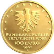 1/2 Unze Gold 100 Euro 2007 Lübeck
