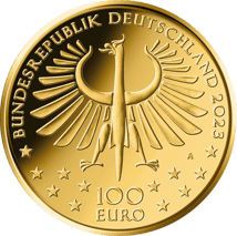 1/2 Unze Gold 100 Euro 2023 Meisterwerke der deutschen Literatur Faust (Buchstabe: A | Auflage: 32.000)