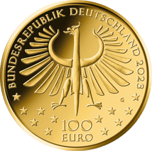 1/2 Unze Gold 100 Euro 2023 Meisterwerke der deutschen Literatur Faust (Buchstabe: G | Auflage: 32.000)