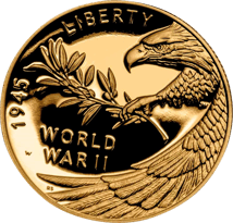 1/2 Unze Gold Jubiläumsmünze Ende 2. Weltkrieg 2020 PP (Auflage: 7.500 | Polierte Platte)