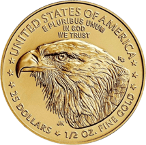 1/2 Unze Gold American Eagle 2022 (Typ II)