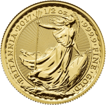 1/2 Unze Gold Britannia 2017