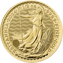 1/2 Unze Gold Britannia 2024 (Charles III.)