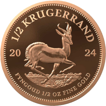 1/2 Unze Gold Krügerrand 2024 PP (Auflage: 1.000 | Polierte Platte)