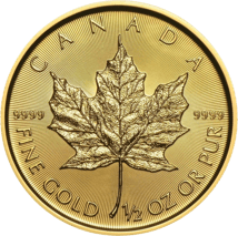 1/2 Unze Gold Maple Leaf 2022