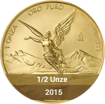 1/2 Unze Gold Mexiko Libertad 2015