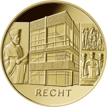 1/2 Unze Goldeuro Säulen der Demokratie - Recht (Auflage 35.000 | Buchstabe F)