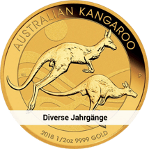 1/2 Unze Goldmünze Känguru Nugget (diverse Jahrgänge)