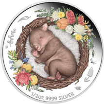 1/2 Unze Silber Dreaming Down Under 2021 PP Wombat (Auflage: 5.000 | Polierte Platte)