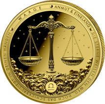 1/200 Unze Gold Sternzeichen Waage 2026 (Auflage: 5.000 | Polierte Platte)
