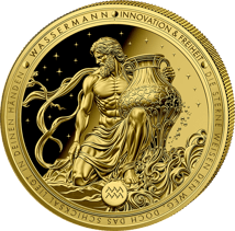 1/200 Unze Gold Sternzeichen Wassermann 2026 (Auflage: 5.000 | Polierte Platte)