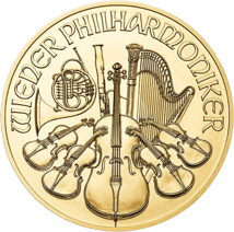 1/25 Unze Gold Philharmoniker 2017