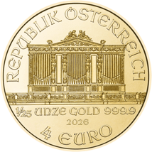 1/25 Unze Gold Wiener Philharmoniker 2026