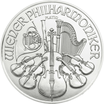 1/25 Unze Platin Wiener Philharmoniker 2024