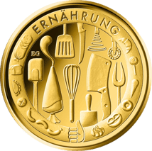 1/4 Unze Gold 50 Euro Ernährung 2023 (Auflage: 20.000 | Buchstabe G)