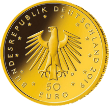 1/4 Unze Gold 50 Euro Hammerflügel 2019 (Diverser Buchstabe)