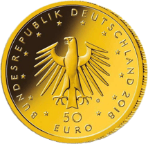 1/4 Unze Gold 50 Euro Kontrabass 2018 (Diverser Buchstabe)