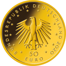 1/4 Unze Gold 50 Euro Orchesterhorn 2020 (Buchstabe D)
