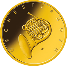 1/4 Unze Gold 50 Euro Orchesterhorn 2020 (Buchstabe G)