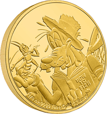 1/4 Unze Gold 90 Jahre Goofy Walt Disney PP (Auflage: 250 | Polierte Platte)