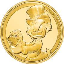 1/4 Unze Gold 75 Jahre Scrooge MCDuck 2022 PP (Auflage: 250 | Polierte Platte)