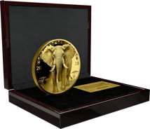 1/4 Unze Gold African Animals Elefant 2025 (Auflage: 299 | Polierte Platte)