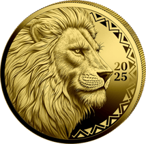1/4 Unze Gold African Animals Löwe 2025 (Auflage: 299 | Polierte Platte)
