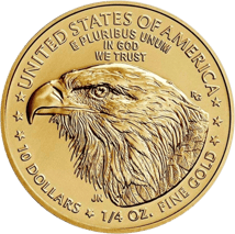 1/4 Unze Gold American Eagle 2021 (Typ II) MS-70 PCGS