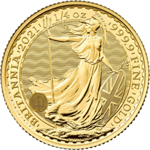 1/4 Unze Gold Britannia 2021