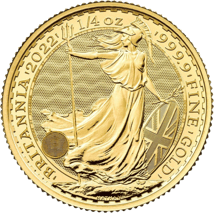 1/4 Unze Gold Britannia 2022