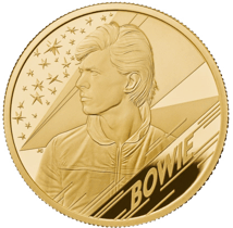 1/4 Unze Gold David Bowie Music Legends 2020 PP (Auflage: 1.000 | Polierte Platte)