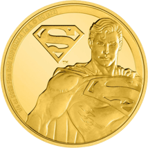 1/4 Unze Gold DC Classic Heroes Superman 2022 PP (Auflage: 500 | Polierte Platte)