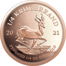 1/4 Unze Gold Krügerrand 2021 PP (Auflage: 2.000 | inkl. Etui)