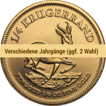 1/4 Unze Gold Krügerrand (diverse Jahrgänge)