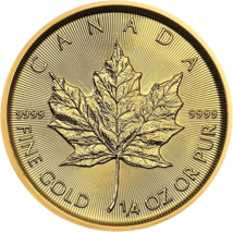1/4 Unze Gold Maple Leaf 2022