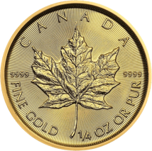 1/4 Unze Gold Maple Leaf 2022