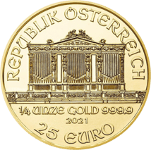 1/4 Unze Gold Wiener Philharmoniker 2021