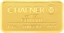 1/4 Unze Goldbarren C. Hafner